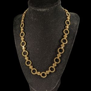 Heidi Daus toggle closure rope link necklace